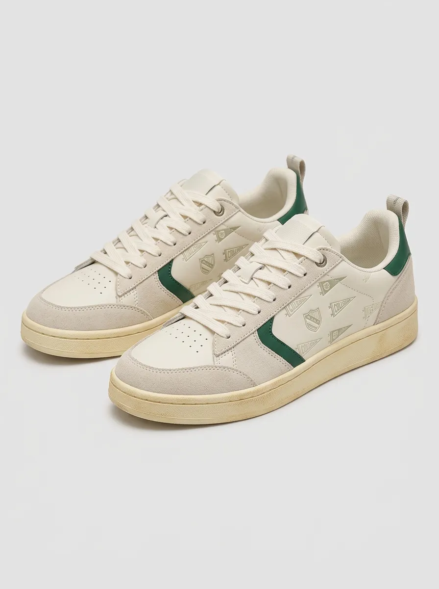 Men's College Pennant Pattern Skate Shoes
