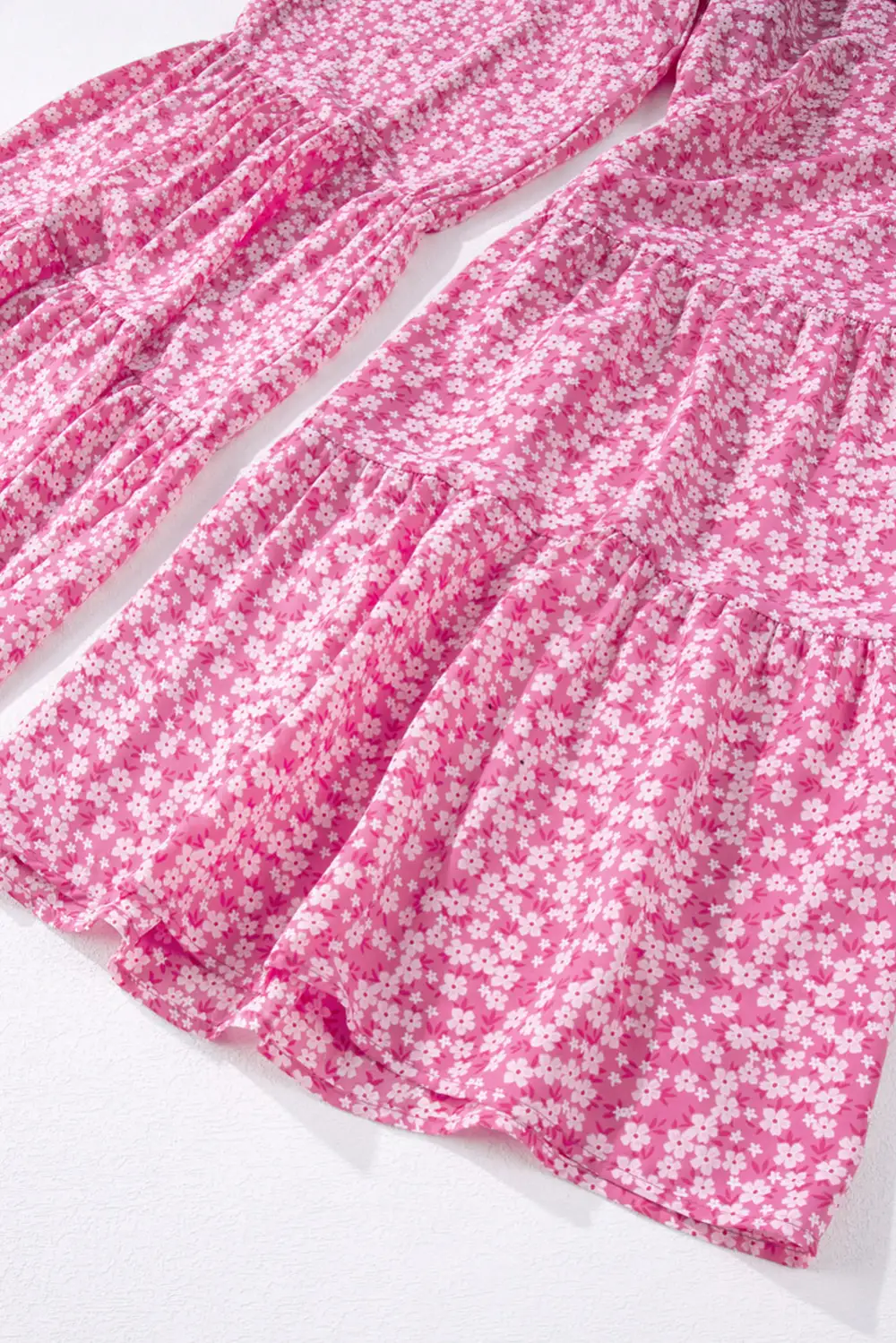 Thin Straps Smocked Bodice Wide Leg Accessory