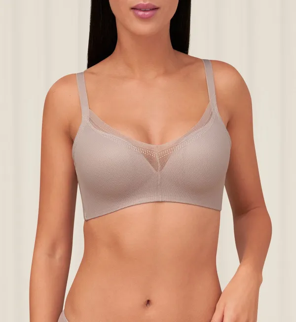 Women's Non-Wired Padded Breathable T-Shirt Bra