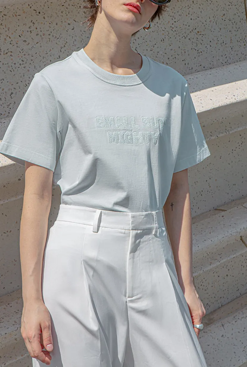 Cotton T-shirt - Ice Blue