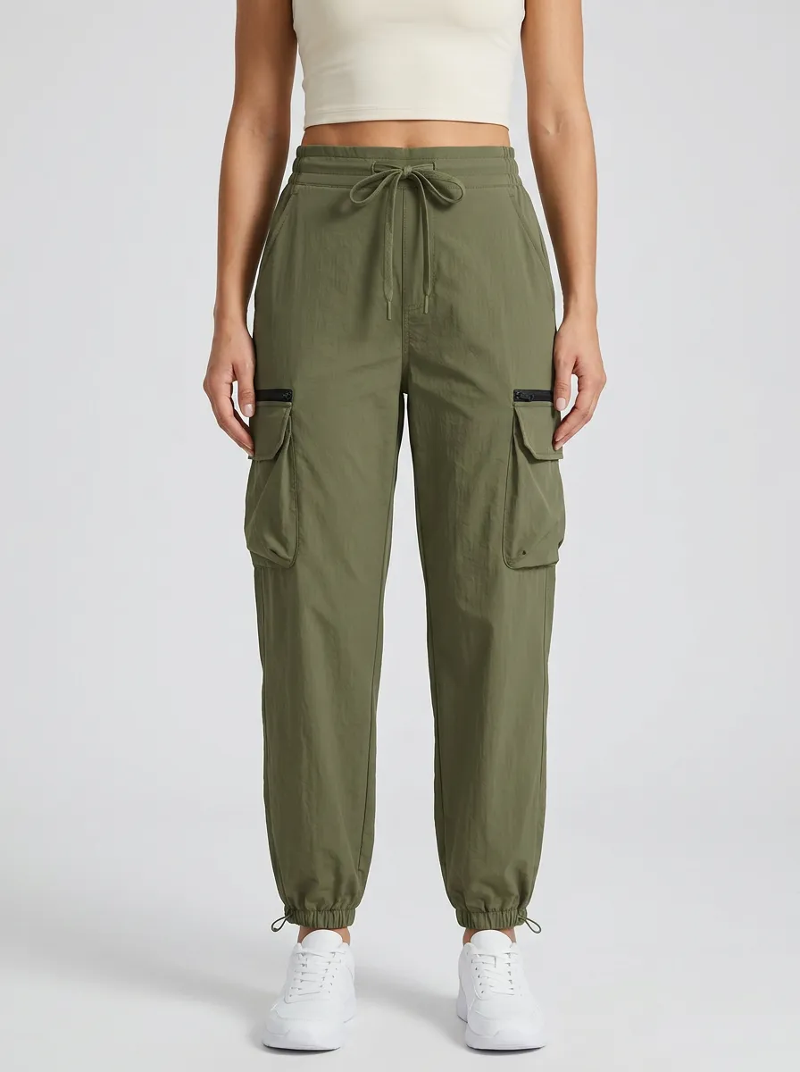 Refined Drawstring Breathable Cargo Pants