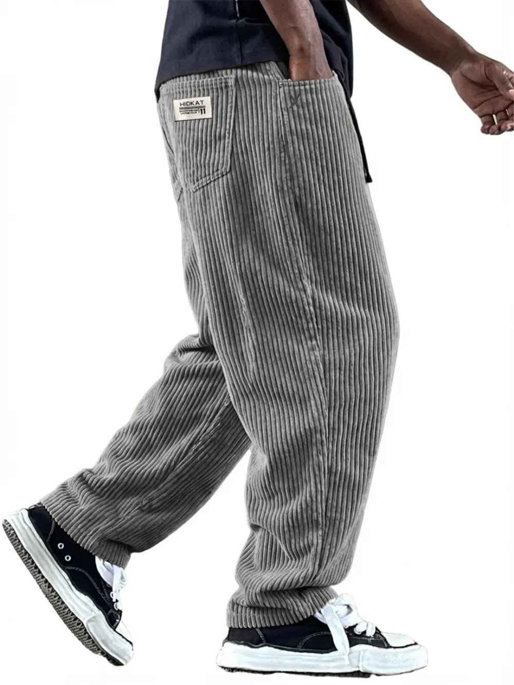 Roomy Corduroy Utility Pocket Pants