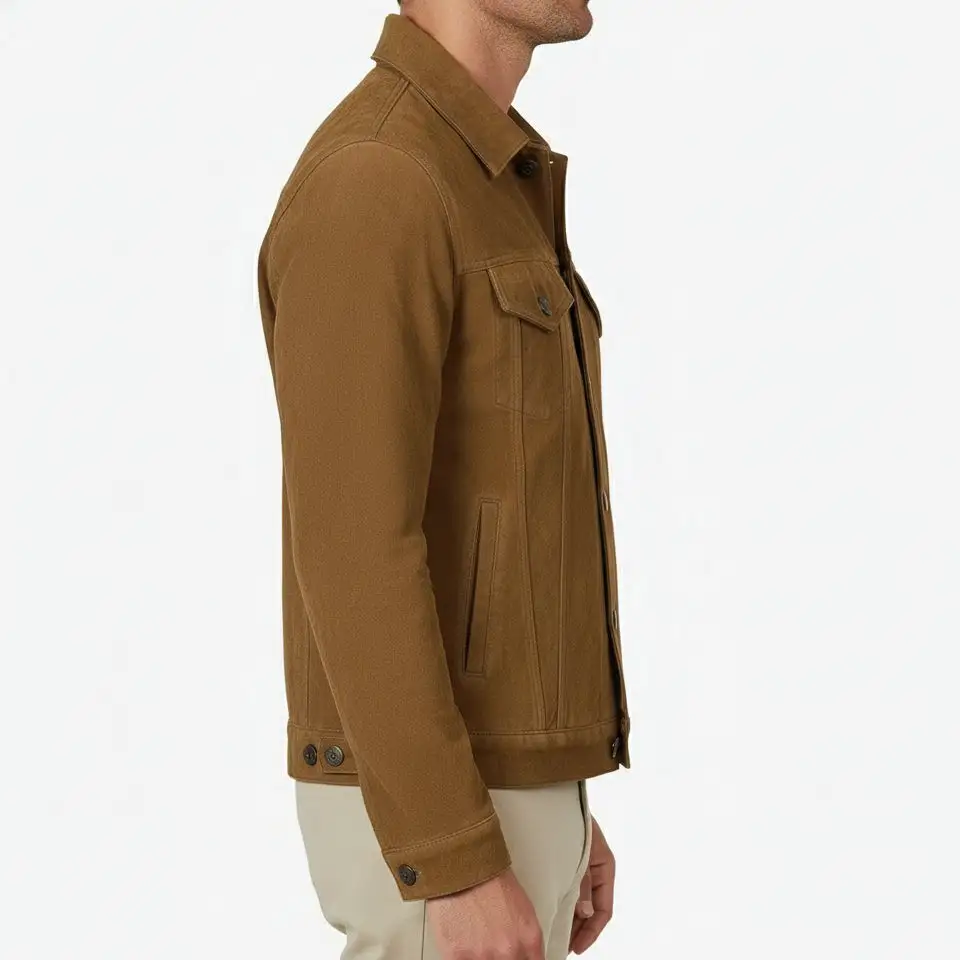 Statement Suede Trucker Jacket