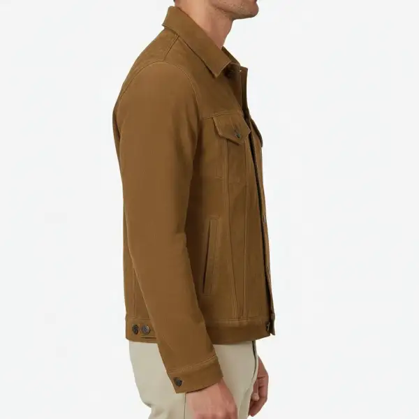 Statement Suede Trucker Jacket