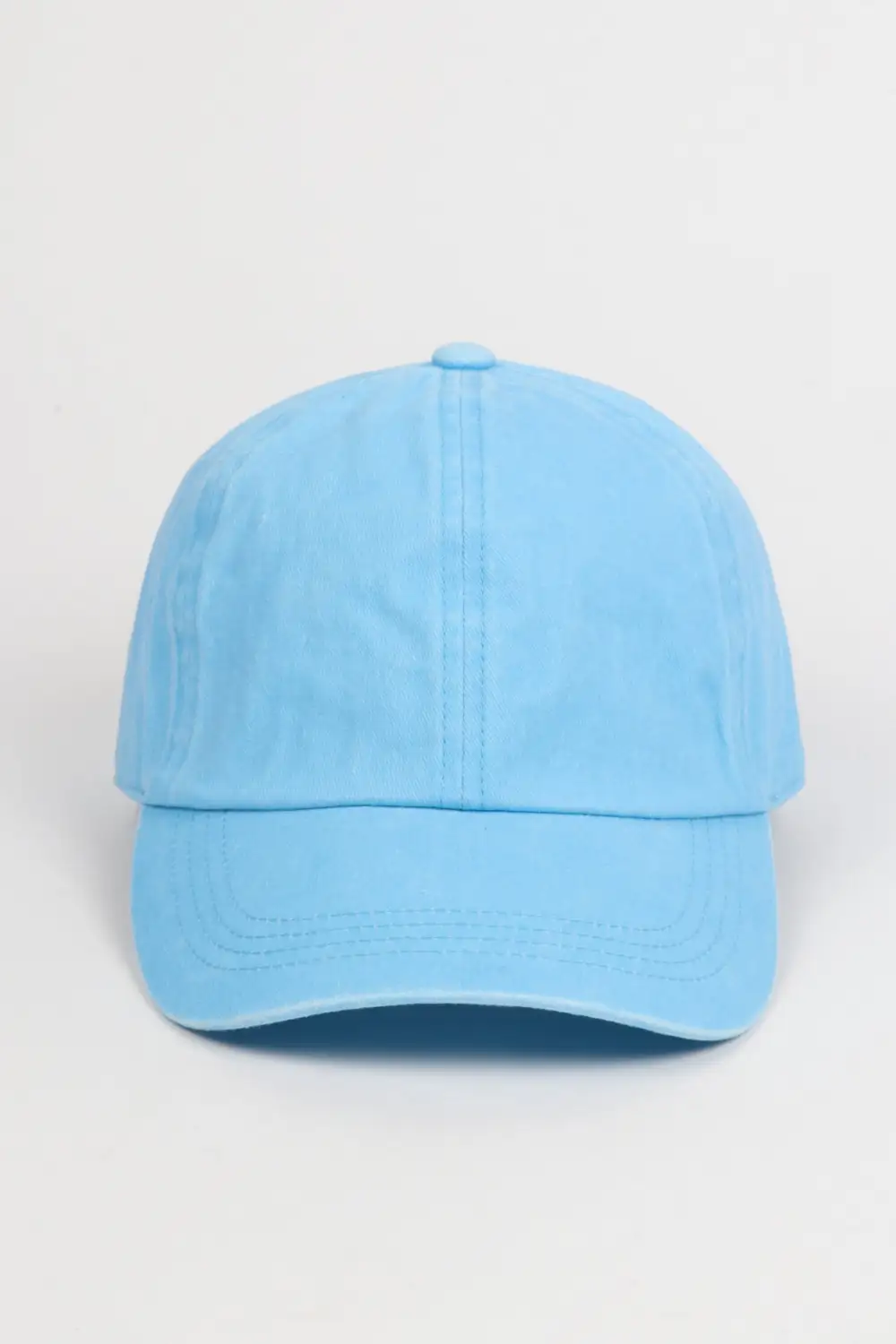 Six Panel Washed Denim Baseball Cap
