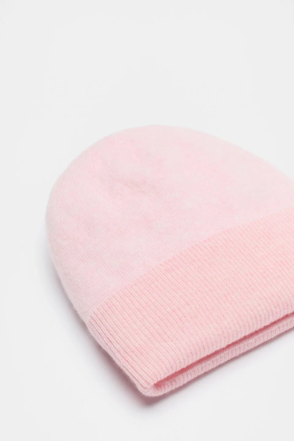 Reversible Pink Cashmere Beanie