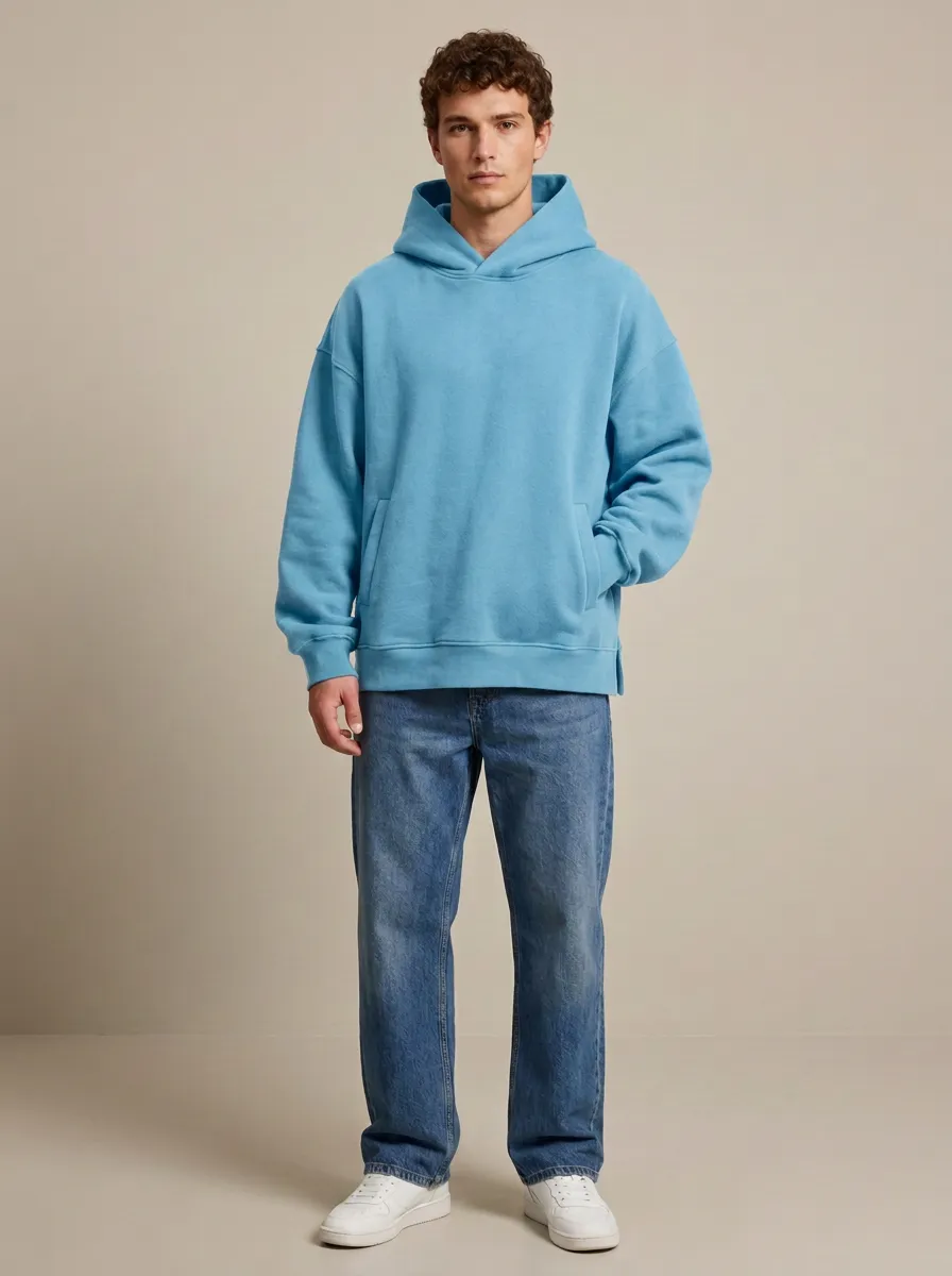 Simple Casual Unisex Hooded Sweatshirt