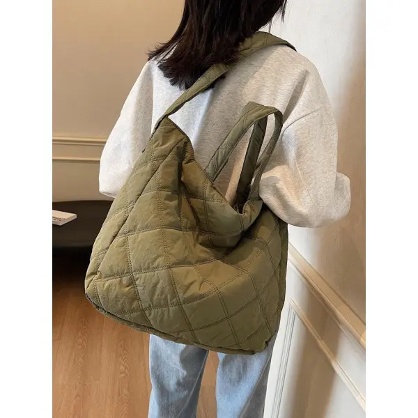 Quilted Pleated Hobo Bag