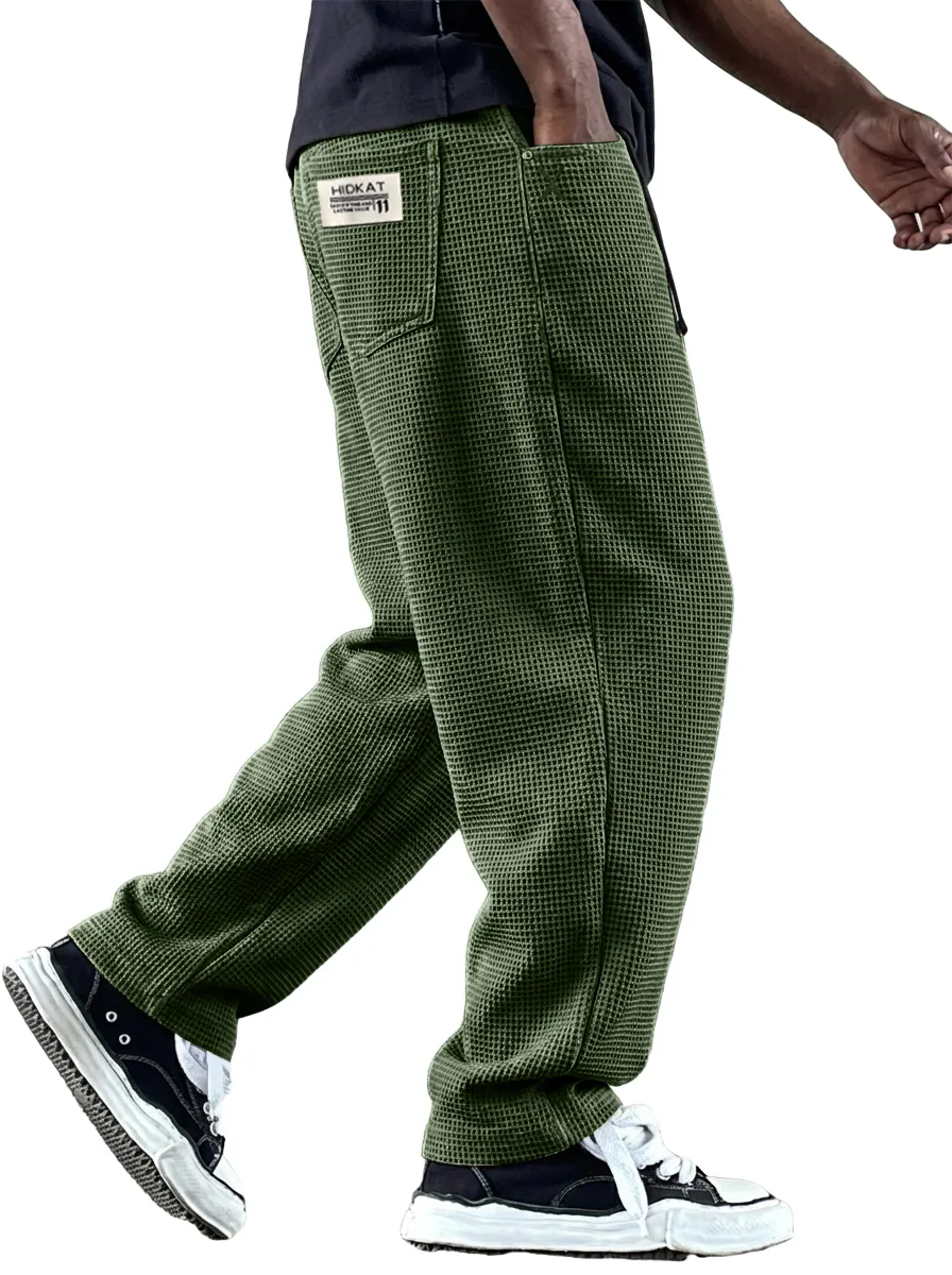 Comfort Fit Textured Knit Utility Pocket Trousers