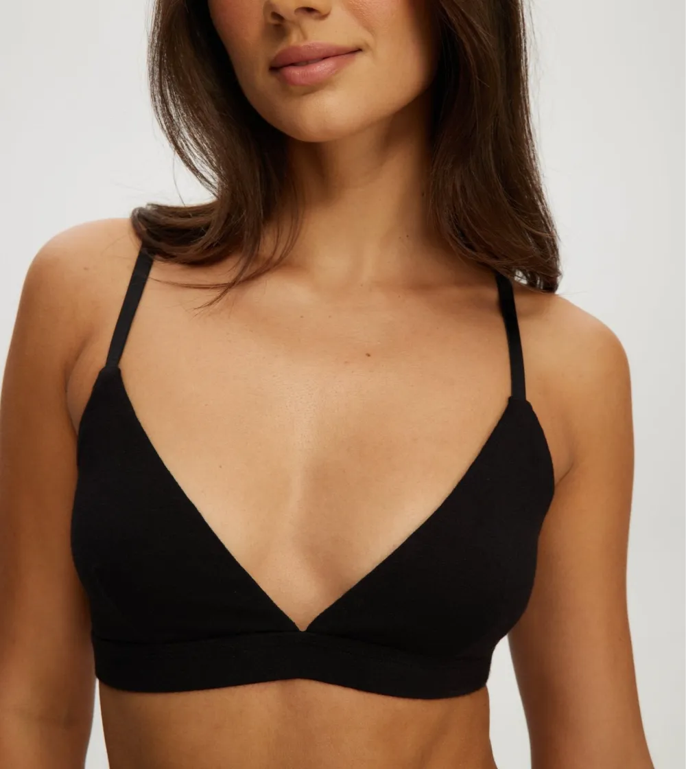 Minimal Triangle Elastic Bralette