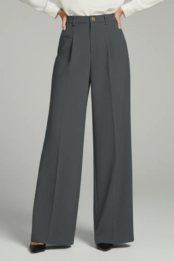  Wide Leg Casual Palazzo Pants