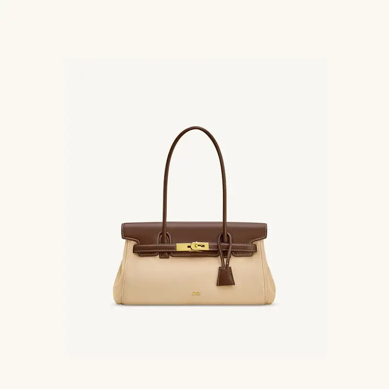 Textured Slim Baguette Bag