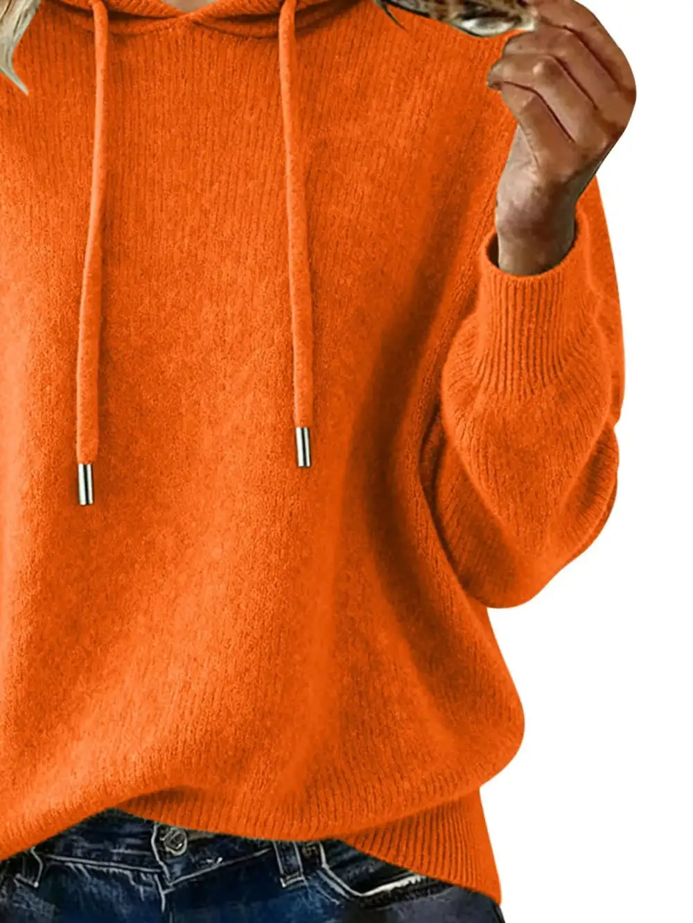 Versatile Drawstring Long Sleeve Sweater