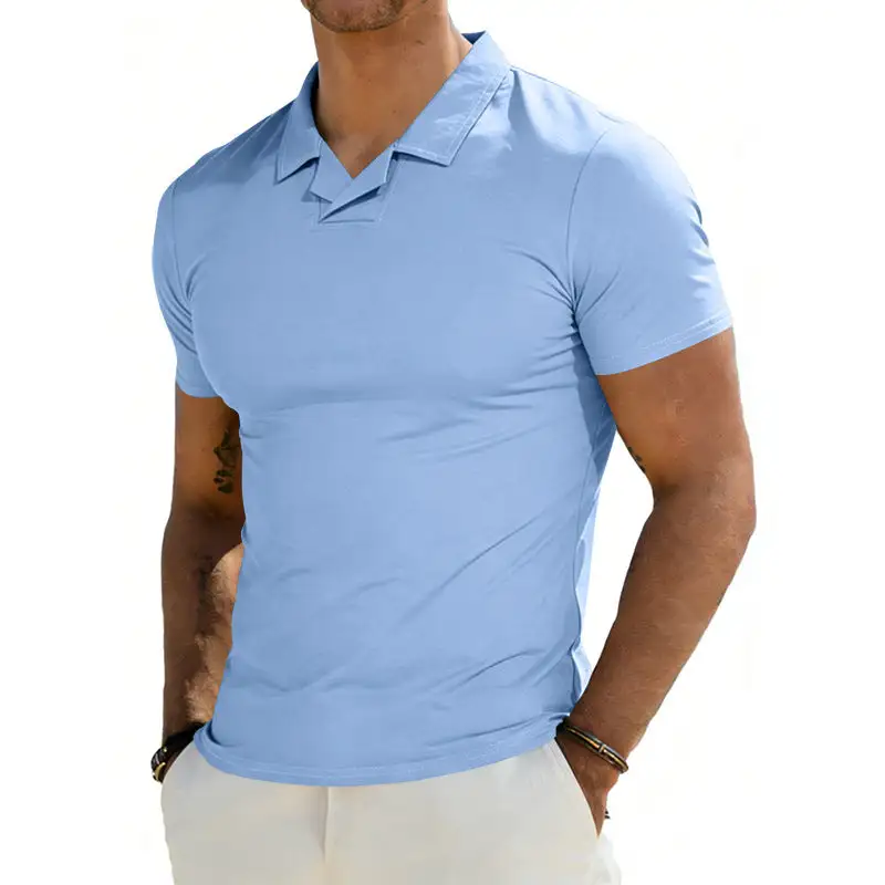 Short Sleeve Slim Fit Cotton Polo Shirt