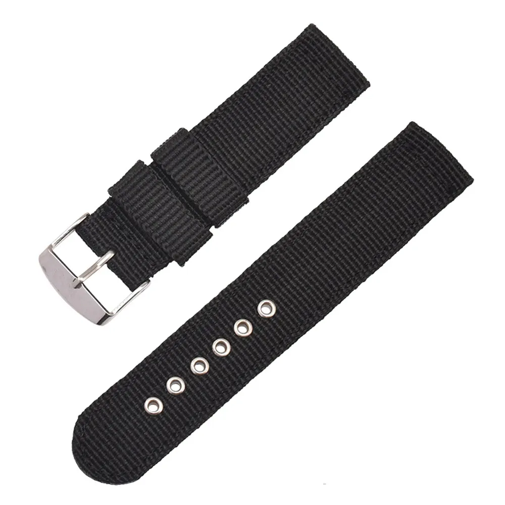Nylon Watch Strap Replacement Band – Adjustable Fabric Wristband