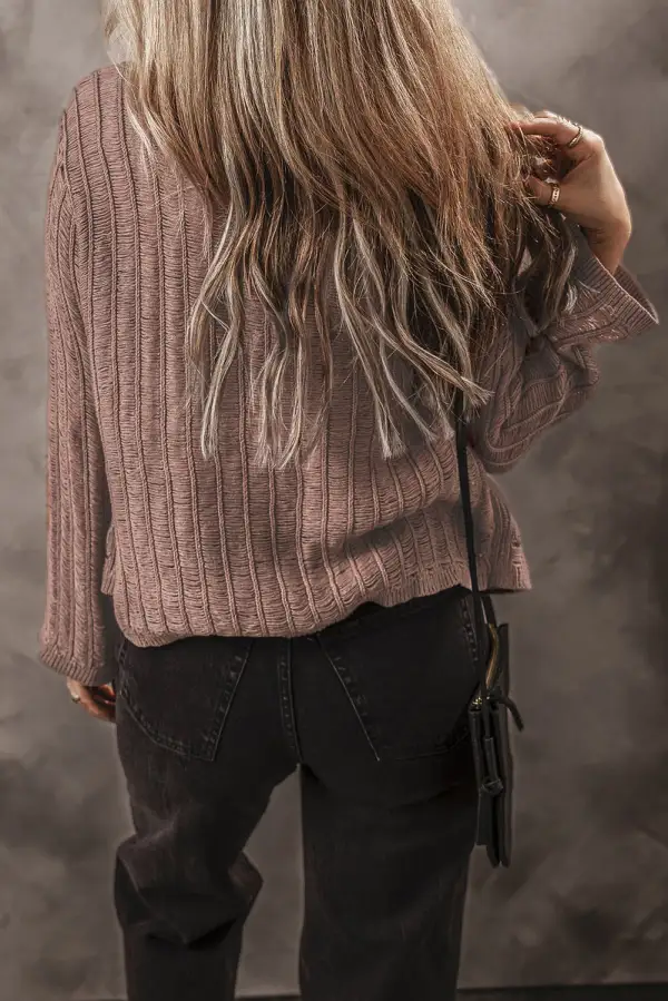 Textured Button Front Cardigan