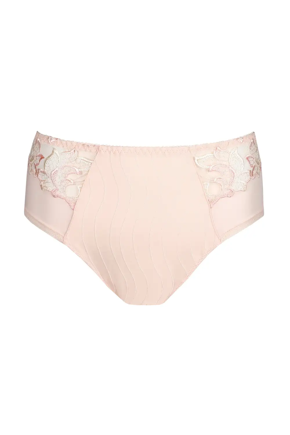 Women's Flat Seams Elastic Waistband Cotton Gusset Cotton Retro Detail Soft Fabric Brief Panty