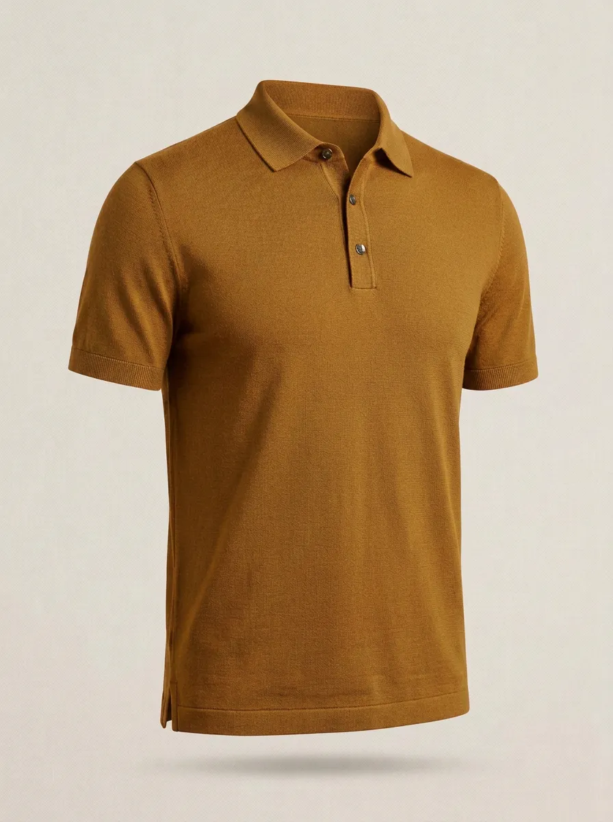 Refined Versatile-Look Men's Polo Shirt