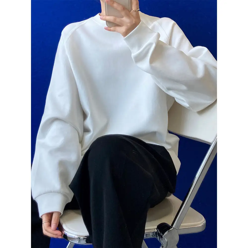 Classic Round Neck Long Sleeve T-Shirt
