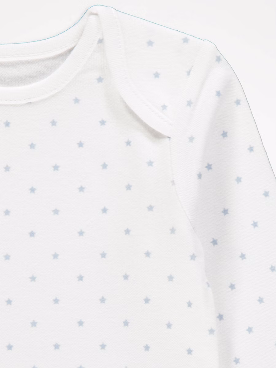Blue Long Sleeve Bodysuits 3 Pack detail 1