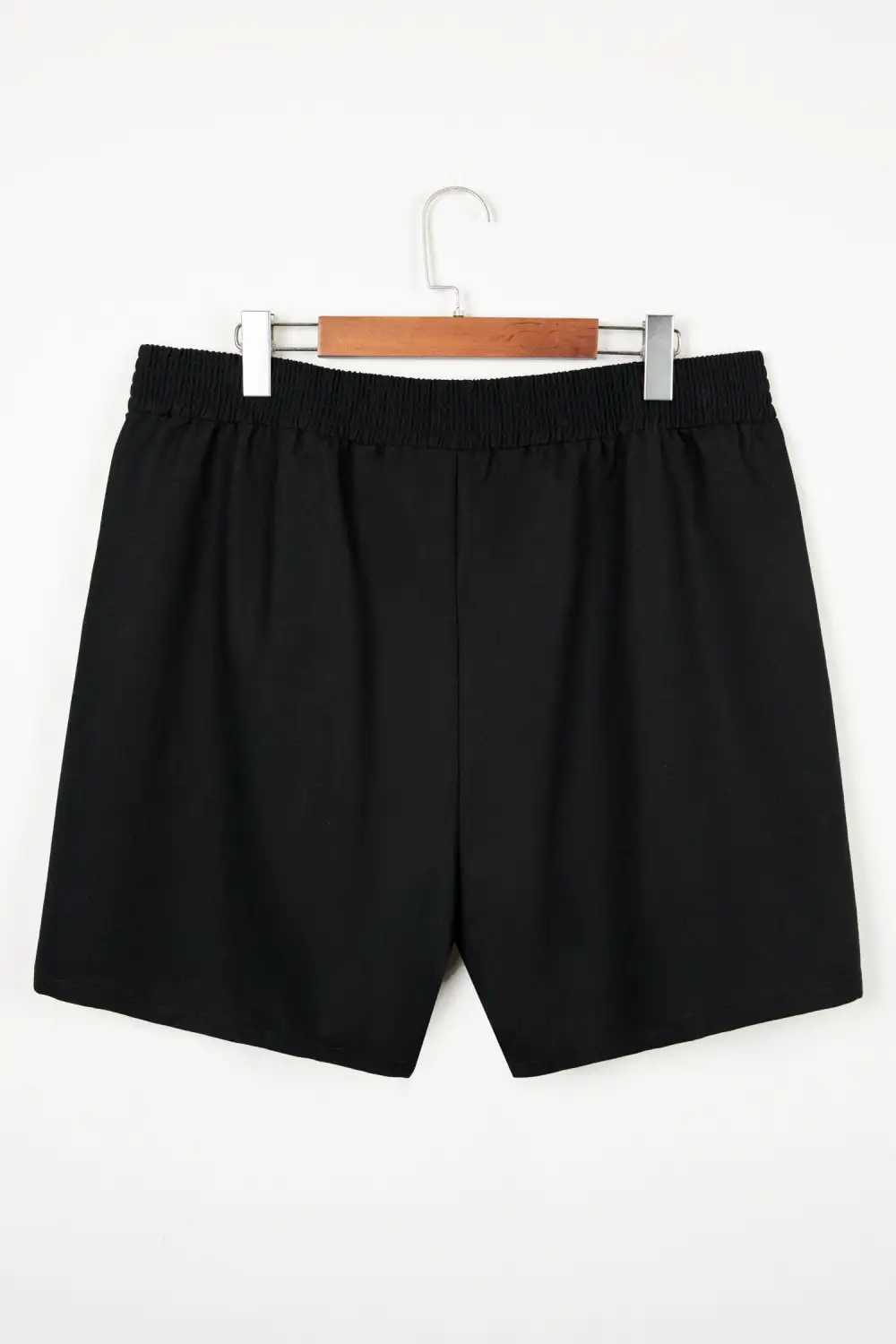 Black Plus Size Crossed Elastic Waist