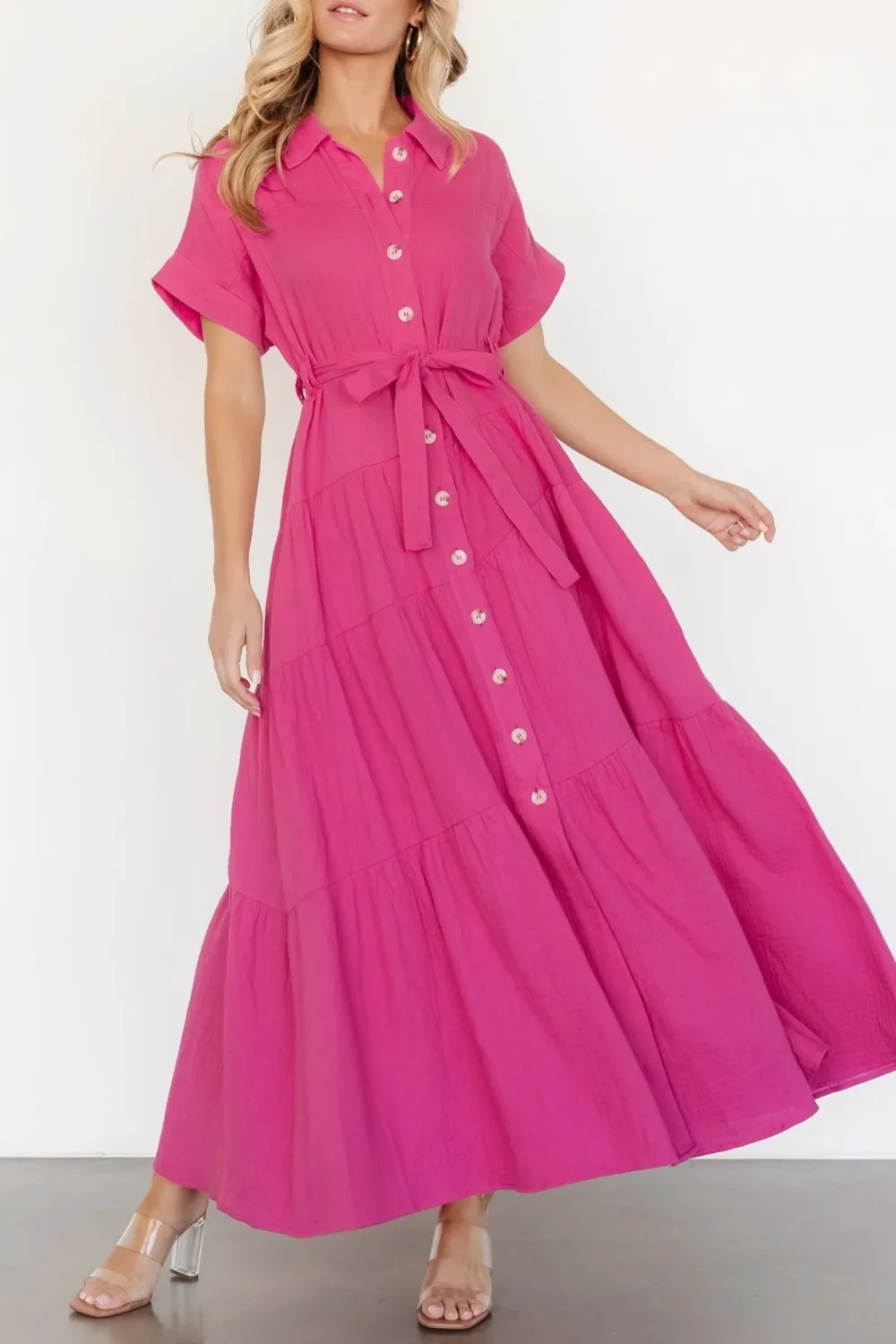 Universal Commuting Lace High-Waisted Dress