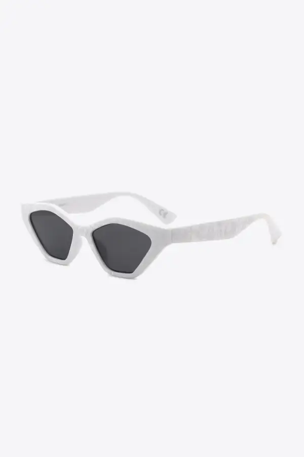 Polished Cat Eye Frame Sunglasses