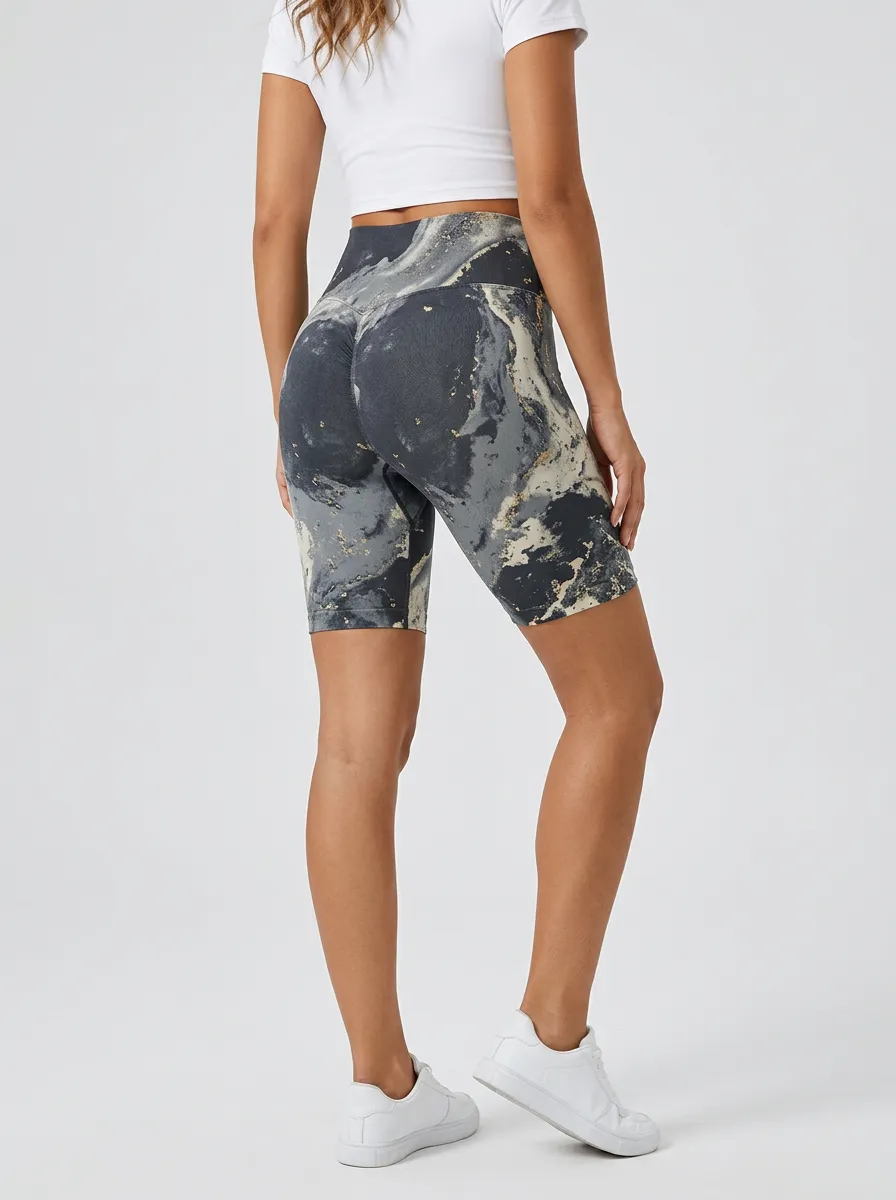 Women's Contour-Seam High-Rise Biker Shorts