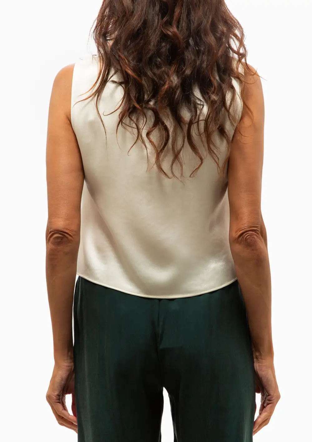 V Neck Shell Tank Top