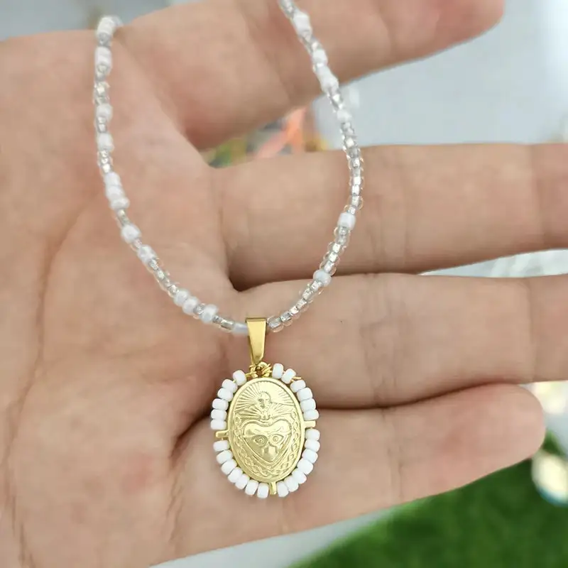 Gold Plated Pearl Zirconia Beaded Fashion Necklace