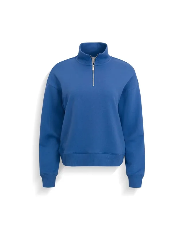 Balanced Draped Mockneck Pullover