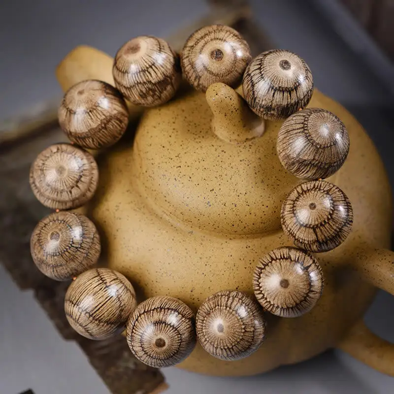 Gnetum Wood Beads Bracelet