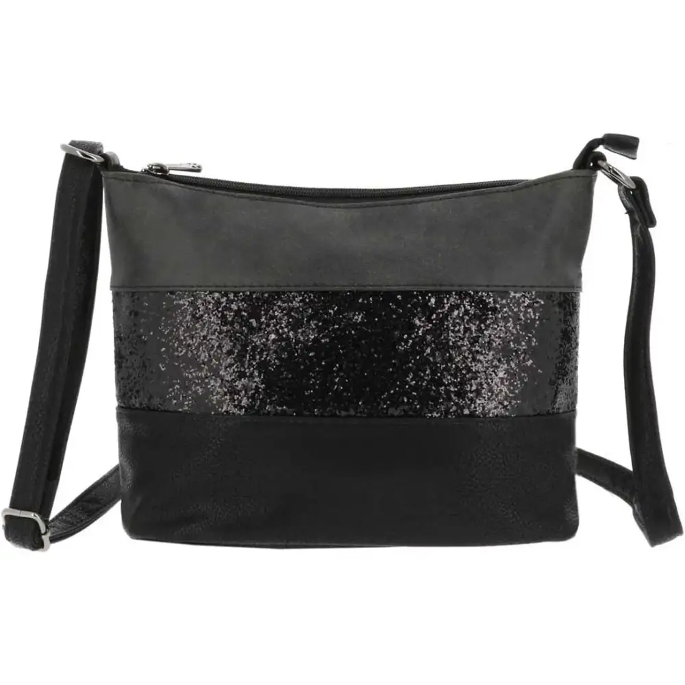 Faux Leather Spacious Smartphone Crossbody Bag