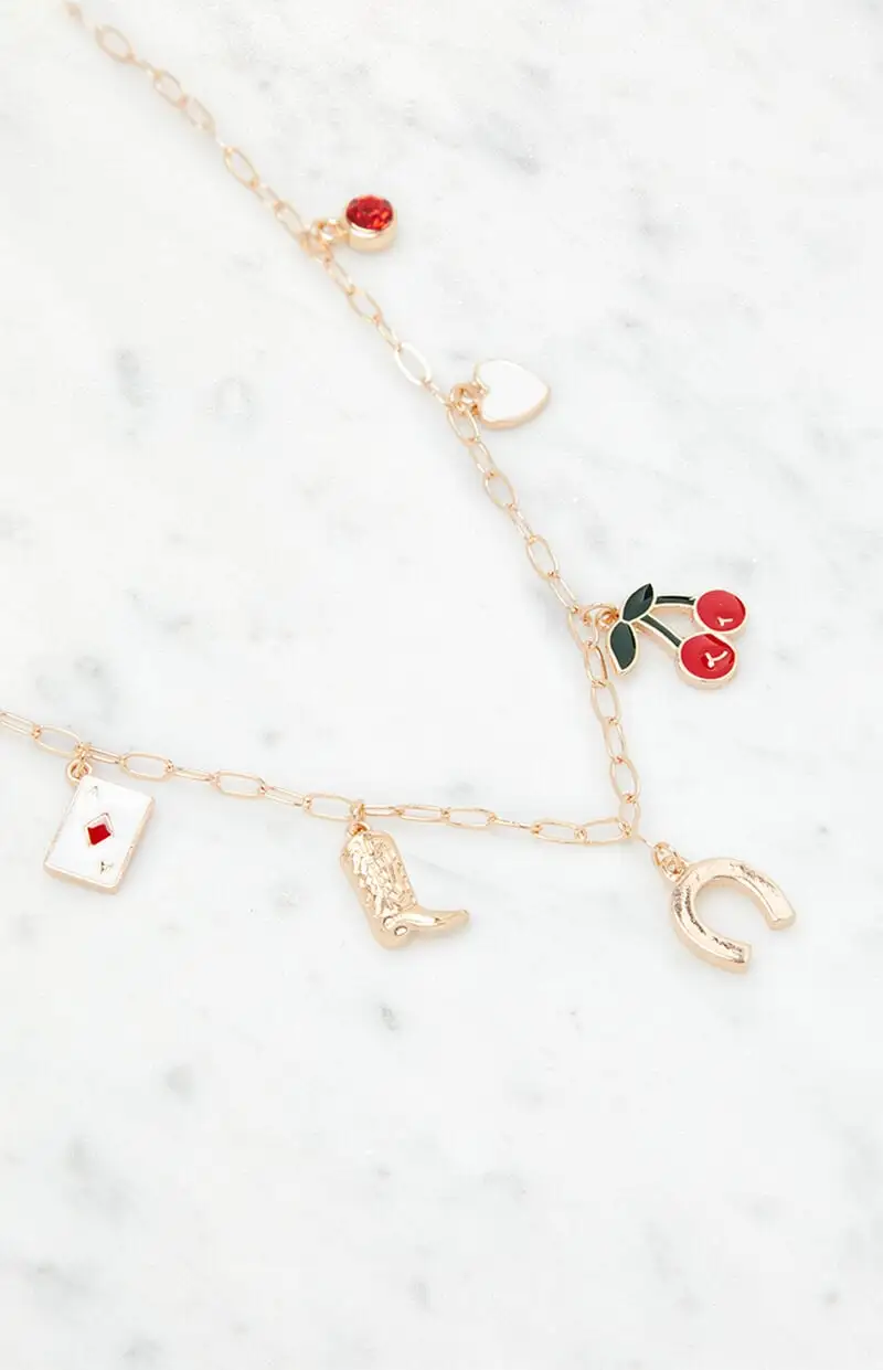 LA Hearts Western Charm Necklace
