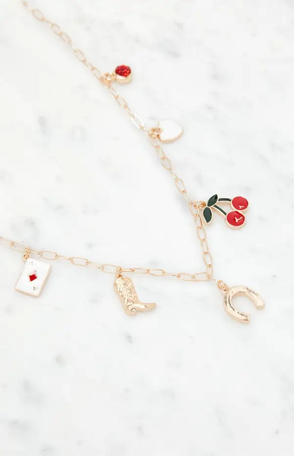 LA Hearts Western Charm Necklace