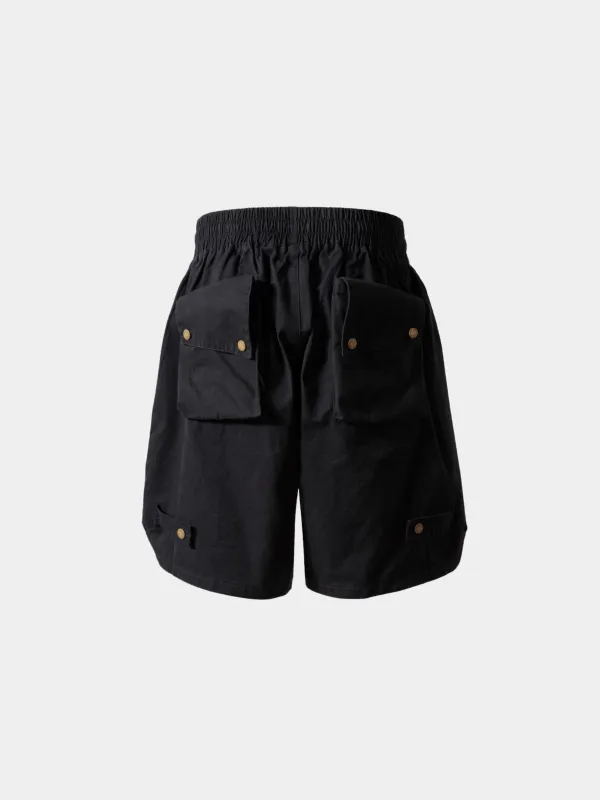 Relaxed Utility Pocket Casual Shorts