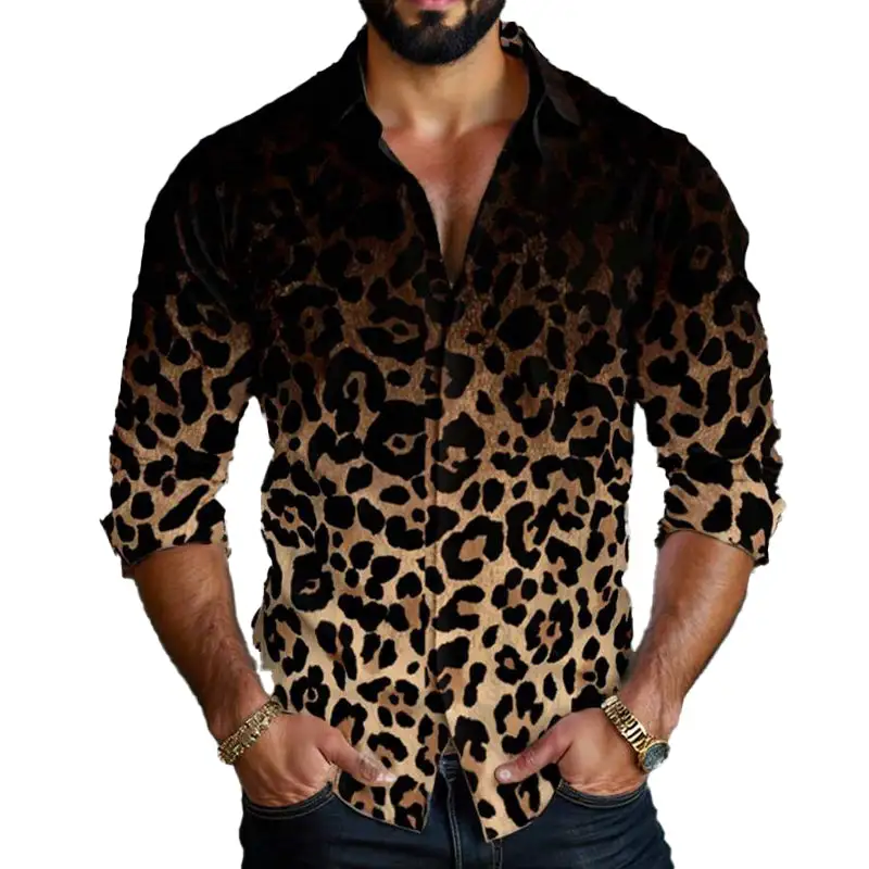 Leopard Print Woven Shirt