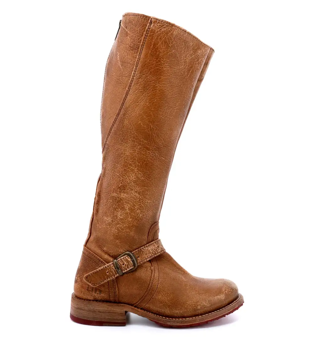 Buckled Layered Riding Boots