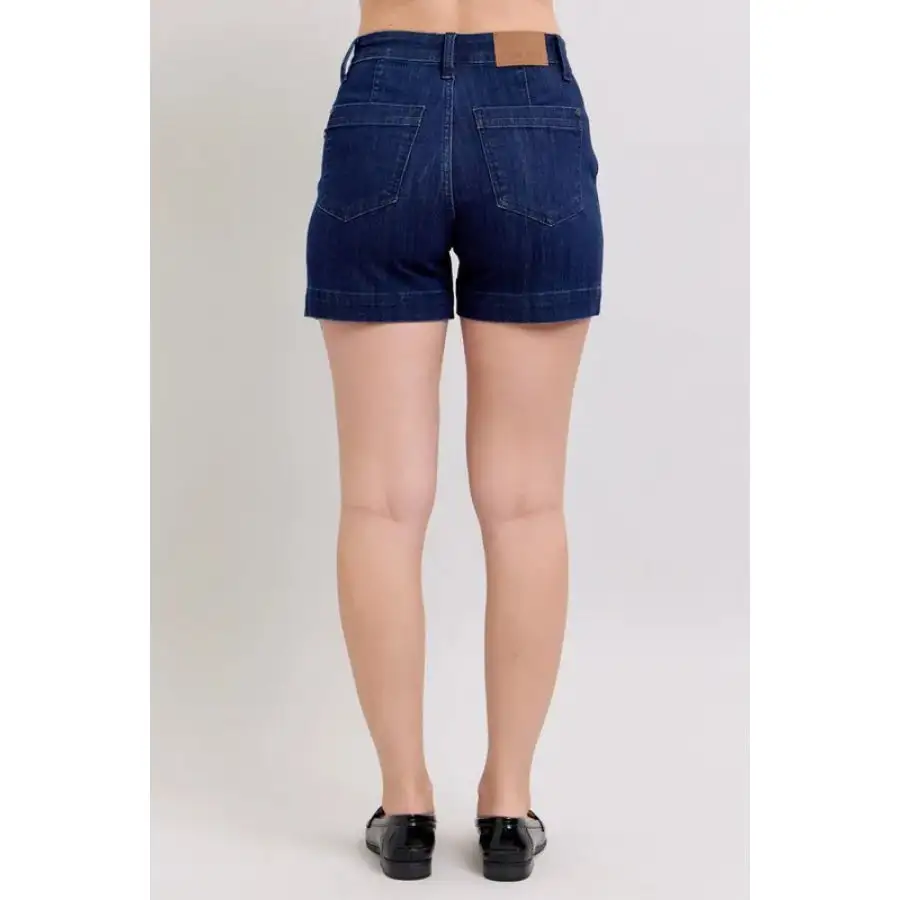 Full Size High Waist Denim Shorts Plus Size