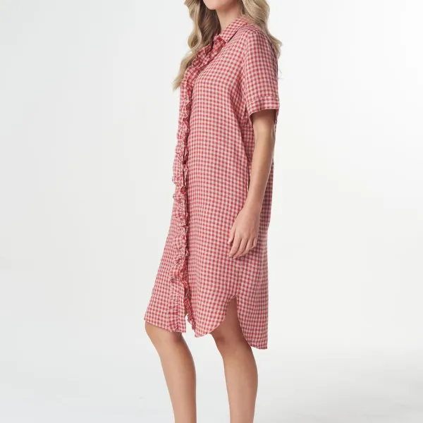 Women's Frill Short Sleeve Casual Dress