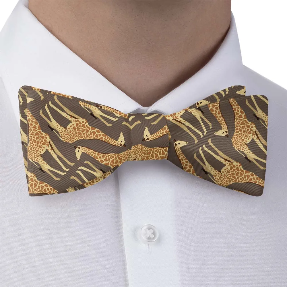 Giraffe Pattern Bow Tie