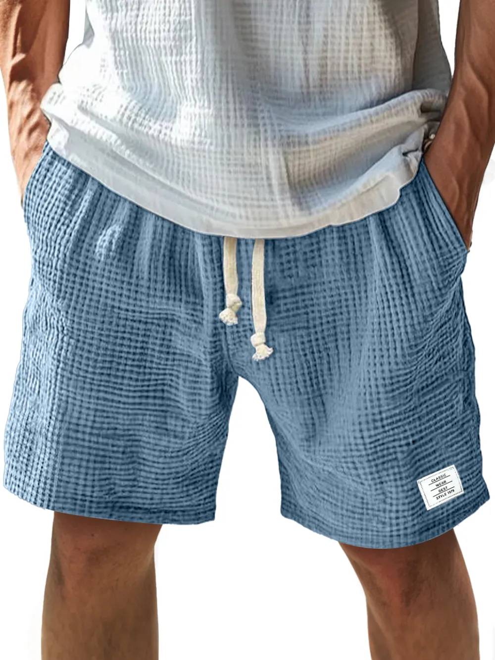 Drawstring Seamed Detail Shorts