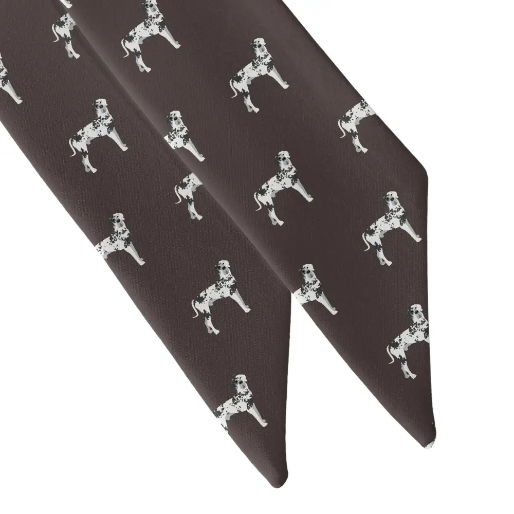 Great Dane Motif Hair Scarf
