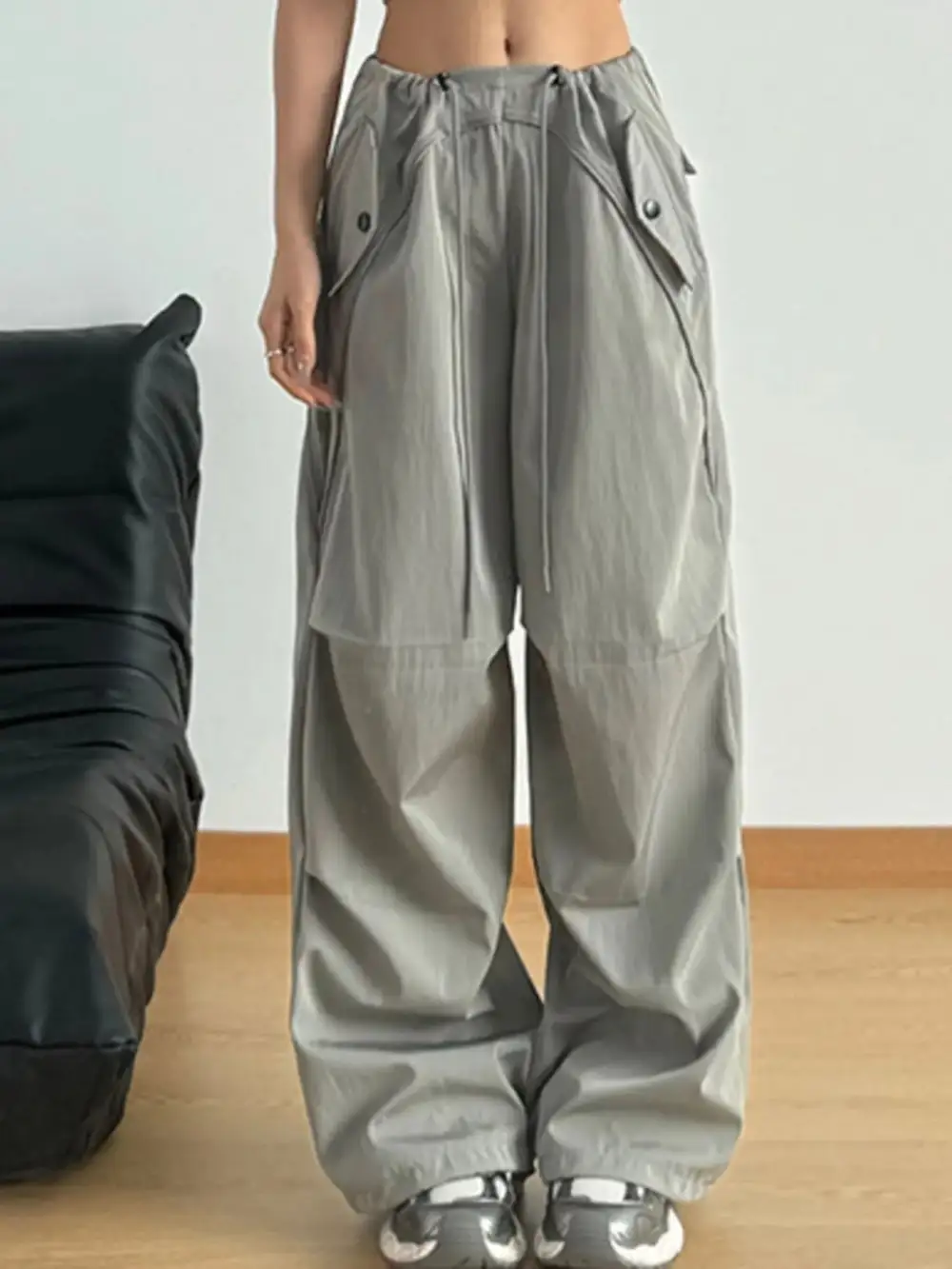 Wide Leg Drawstring Pocketed Lounge Pants