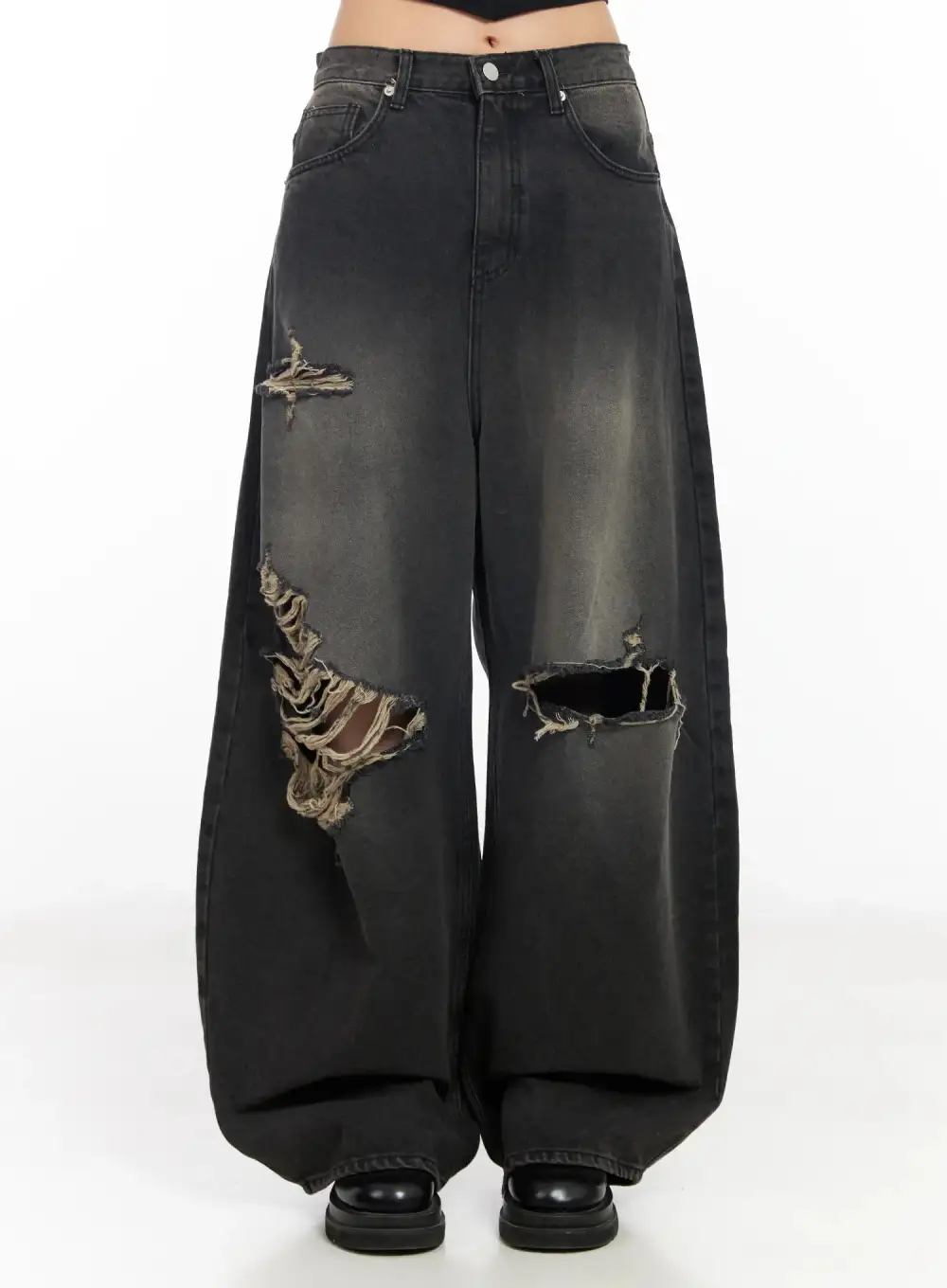 Streetwear Distressed Baggy Jeans
