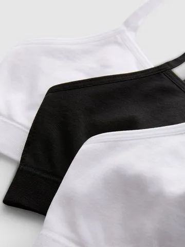 7-15yrs | 3pk Seamless Spaghetti Strap Cropped Tops