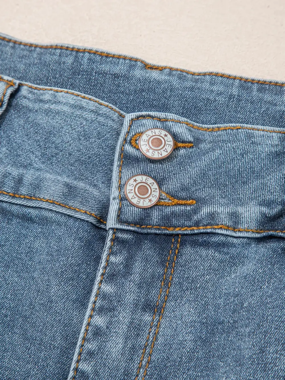 Tailored High Waist Flare Leg Seam Denim Jeans
