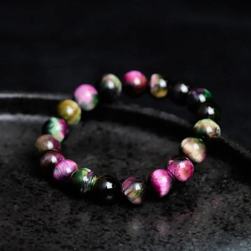 Round Tiger Eye Bead Bracelet