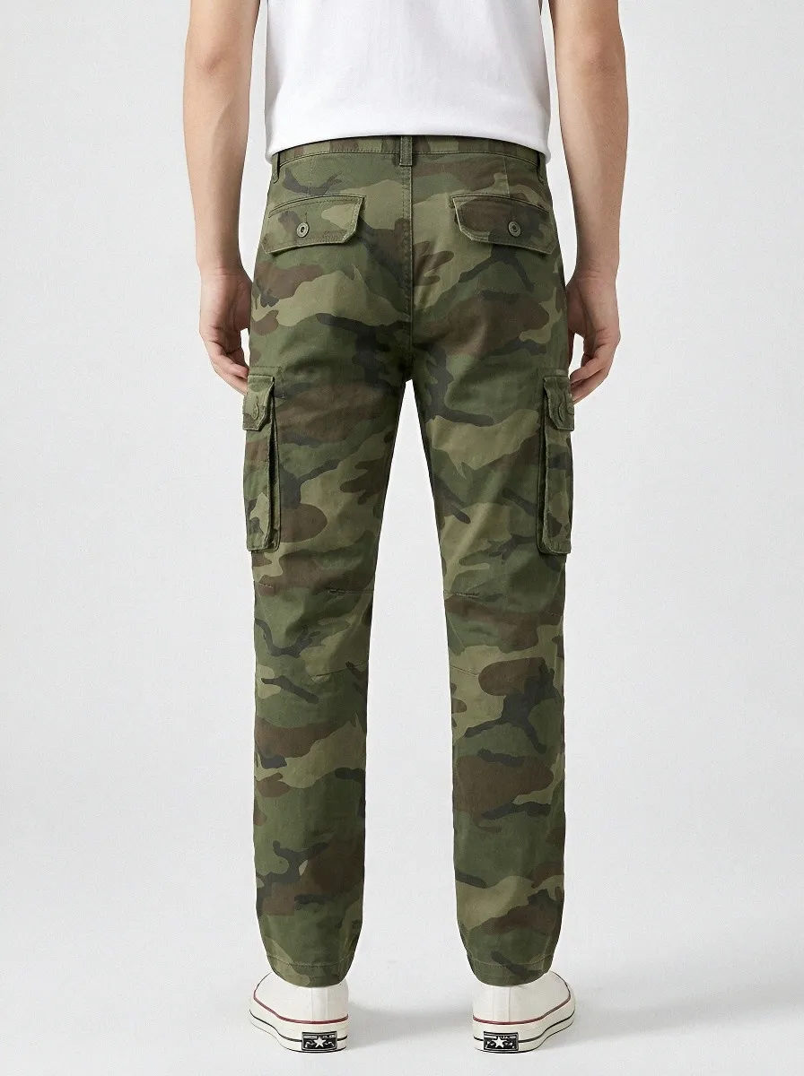 Adventure Camouflage Military-Inspired Camouflage Cargo Pants