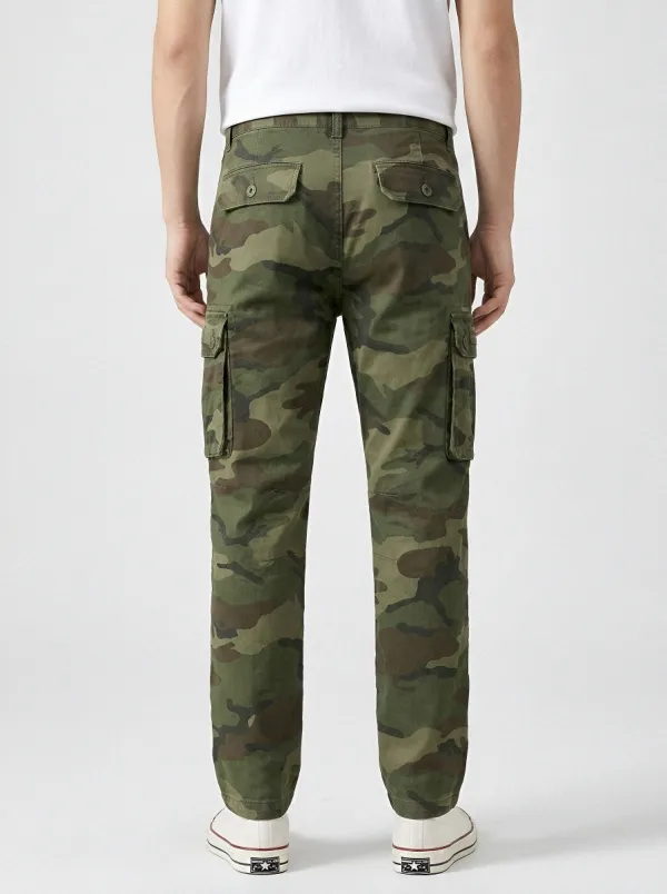 Adventure Camouflage Military-Inspired Camouflage Cargo Pants
